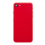 Back Housing With Small Parts Pre-Installed Compatible for iPhone SE (2020) (Premium) - Red