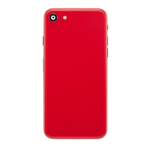 Back Housing With Small Parts Pre-Installed Compatible for iPhone SE (2020) (Premium) - Red