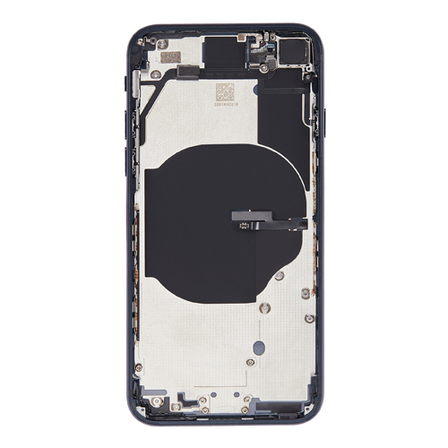 Back Housing With Small Parts Pre-Installed Compatible for iPhone SE (2022) (Premium) - Midnight