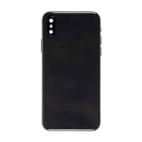 Back Housing With Small Parts and Battery Pre-Installed Compatible for iPhone X (PULL / A) - Black