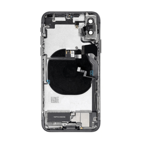 Back Housing With Small Parts Pre-Installed Compatible for iPhone X (Premium) - White