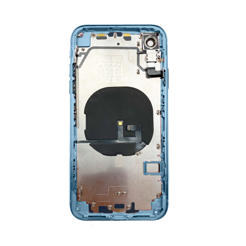 Back Housing With Small Parts Pre-Installed Compatible for iPhone XR (Premium) - Blue