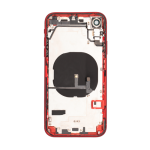 Back Housing With Small Parts Pre-Installed Compatible for iPhone XR (PULL / ORG) - Red