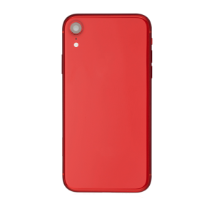Back Housing With Small Parts Pre-Installed Compatible for iPhone XR (PULL / ORG) - Red