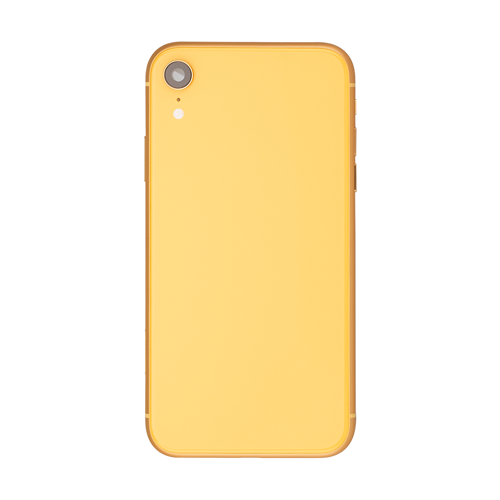 Back Housing With Small Parts Pre-Installed Compatible for iPhone XR (Premium) - Yellow