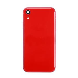 Back Housing With Small Parts Pre-Installed Compatible for iPhone XR (Premium) - Red