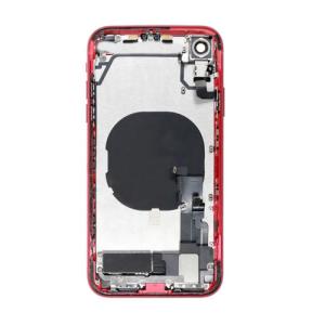 Back Housing With Small Parts Pre-Installed Compatible for iPhone XR (Premium) - Red