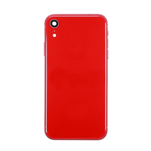 Back Housing With Small Parts Pre-Installed Compatible for iPhone XR (Premium) - Red