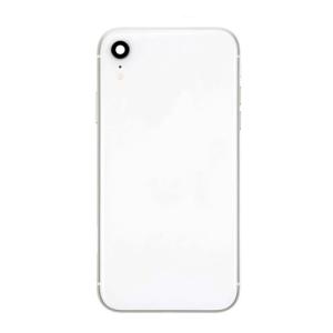Back Housing With Small Parts Pre-Installed Compatible for iPhone XR (Premium) - White