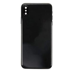 Back Housing With Small Parts Pre-Installed Compatible for iPhone XS (Premium) - Black