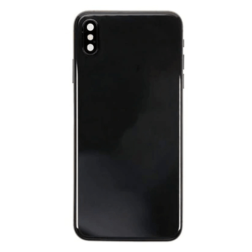 Back Housing With Small Parts Pre-Installed Compatible for iPhone XS (Premium) - Black