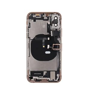 Back Housing With Small Parts Pre-Installed Compatible for iPhone XS (PULL / ORG) - Gold