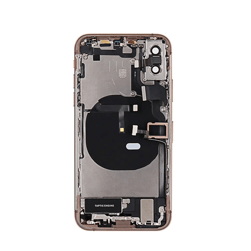 Back Housing With Small Parts Pre-Installed Compatible for iPhone XS Max (Premium) - Gold