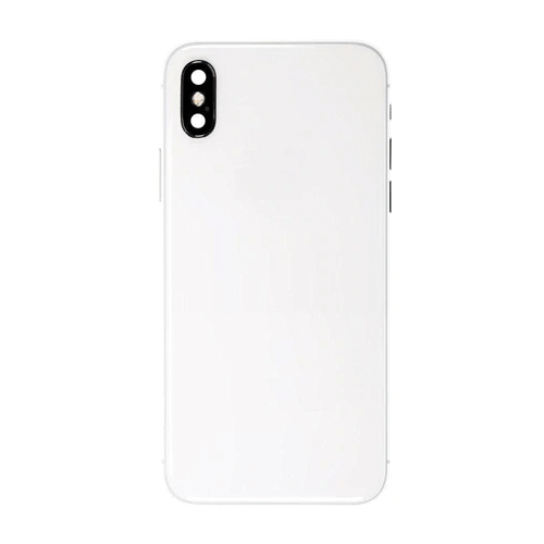 Back Housing With Small Parts Pre-Installed Compatible for iPhone XS (PULL / ORG) - Silver