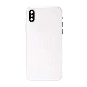 Back Housing With Small Parts Pre-Installed Compatible for iPhone XS Max (Premium) - White