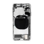 Back Housing With Small Parts Pre-Installed Compatible for iPhone XS (PULL / ORG) - Silver