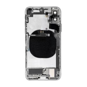 Back Housing With Small Parts Pre-Installed Compatible for iPhone XS Max (Premium) - White