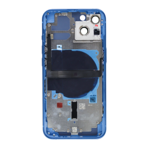 Back Housing With Small Parts Pre-Installed Compatible for iPhone 13 (Premium) - Blue
