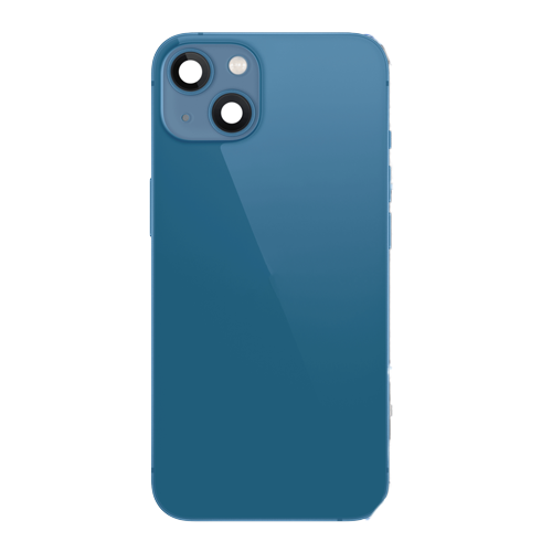 Back Housing With Small Parts Pre-Installed Compatible for iPhone 13 (Premium) - Blue