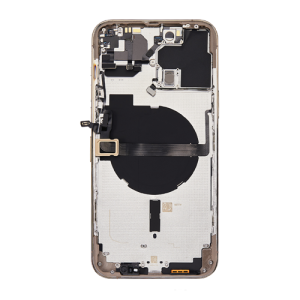 Back Housing With Small Parts Pre-Installed Compatible for iPhone 13 Pro Max (Premium) - Gold