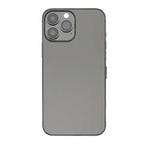 Back Housing With Small Parts Pre-Installed Compatible for iPhone 13 Pro Max (Premium) - Graphite