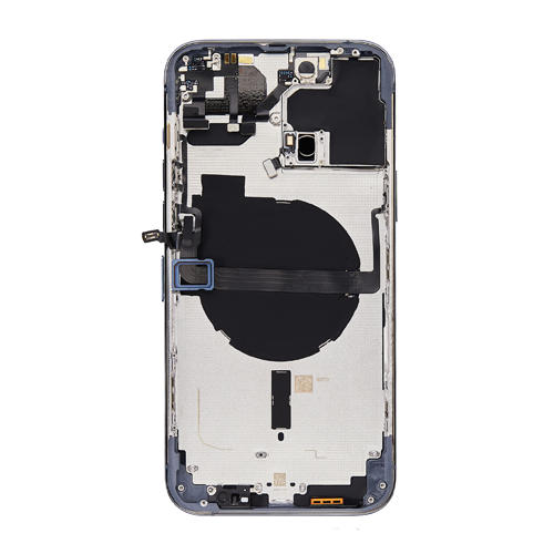 Back Housing With Small Parts Pre-Installed Compatible for iPhone 13 Pro Max (Premium) - Sierra Blue