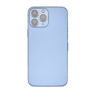 Back Housing With Small Parts Pre-Installed Compatible for iPhone 13 Pro Max (Premium) - Sierra Blue