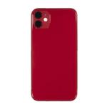 Back Housing Without Small Parts Compatible for iPhone 11 (Premium) - Red