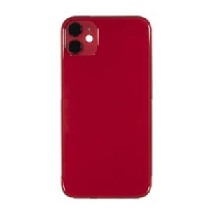 Back Housing Without Small Parts Compatible for iPhone 11 (Premium) - Red