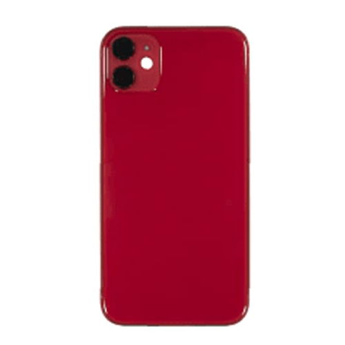 Back Housing Without Small Parts Compatible for iPhone 11 (Premium) - Red