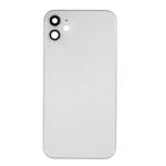 Back Housing With Small Parts Pre-Installed Compatible for iPhone 11 (Premium) - White