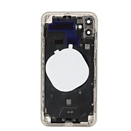 Back Housing With Small Parts Pre-Installed Compatible for iPhone 11 (Premium) - White