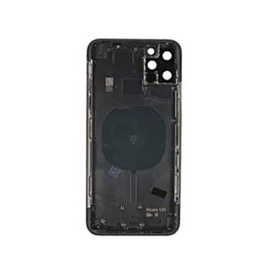 Back Housing Without Small Parts Compatible for iPhone 11 Pro (Premium) - Black