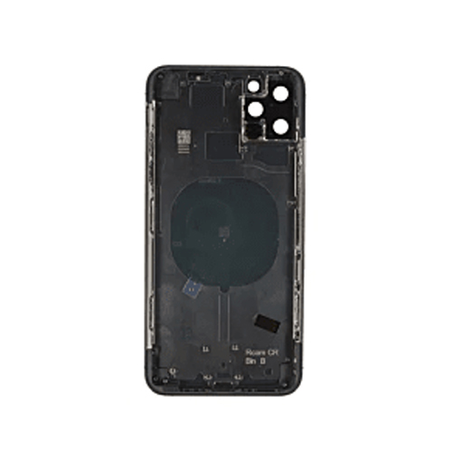 Back Housing Without Small Parts Compatible for iPhone 11 Pro (Premium) - Black