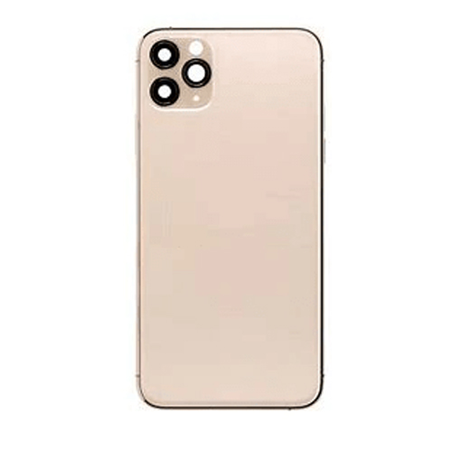 Back Housing Without Small Parts Compatible for iPhone 11 Pro (Premium) - Gold