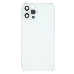 Back Housing Without Small Parts Compatible for iPhone 12 Pro Max (Premium) - Silver