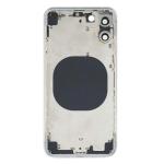 Back Housing Without Small Parts Compatible for iPhone 12 Pro Max (Premium) - Silver