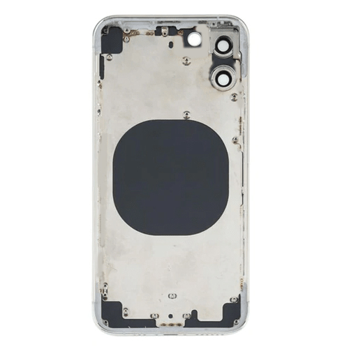 Back Housing Without Small Parts Compatible for iPhone 12 Pro Max (Premium) - Silver