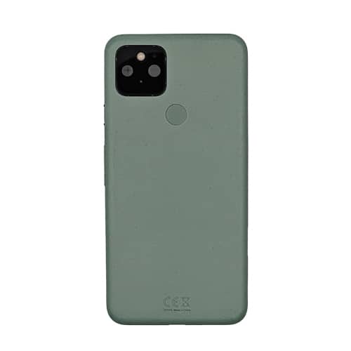 Back Housing with NFC, Fingerprint and Flashlight Pre-Installed Compatible for Google Pixel 5 - Green
