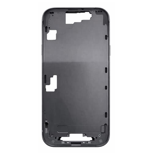 Back Housing with Side Buttons Compatible for Apple iPhone 17 (Premium) - Black