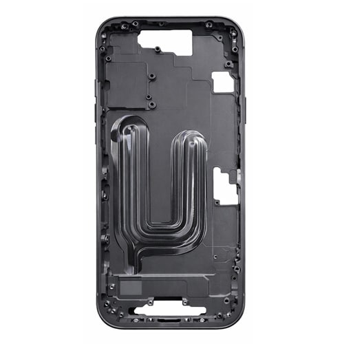 Back Housing with Side Buttons Compatible for Apple iPhone 17 (Premium) - Black