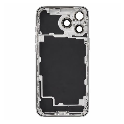 Back Housing with Side Buttons Compatible for Apple iPhone 17 Pro Max (eSim Version) (Premium) - Silver