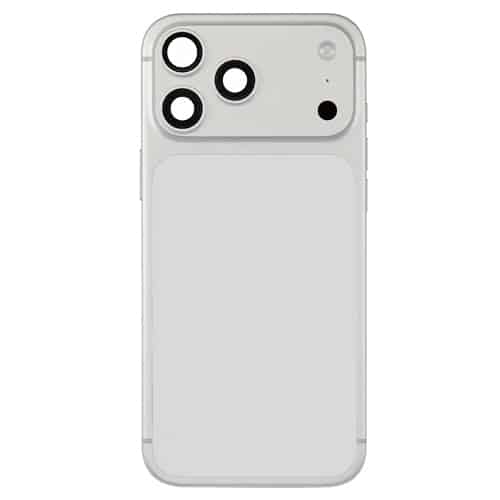 Back Housing with Side Buttons Compatible for Apple iPhone 17 Pro Max (Premium) - Silver