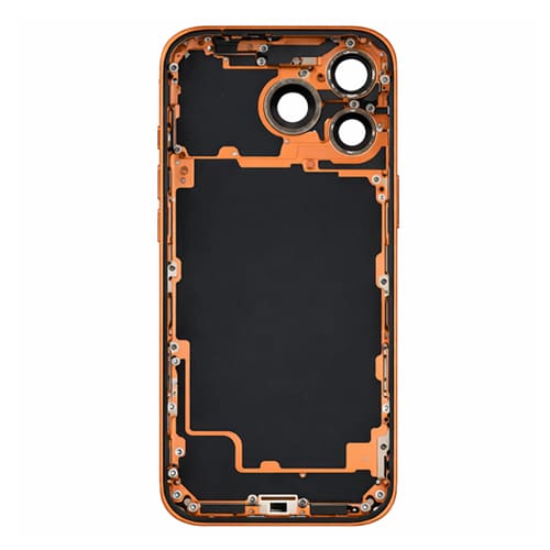 Back Housing with Side Buttons Compatible for Apple iPhone 17 Pro (eSim Version) (Premium) - Cosmic Orange