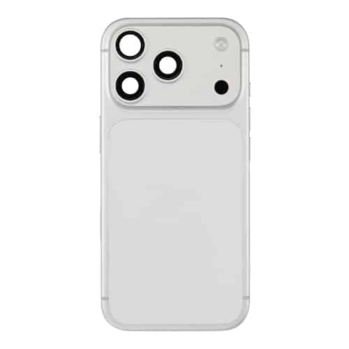 Back Housing with Side Buttons Compatible for Apple iPhone 17 Pro (Premium) - Silver