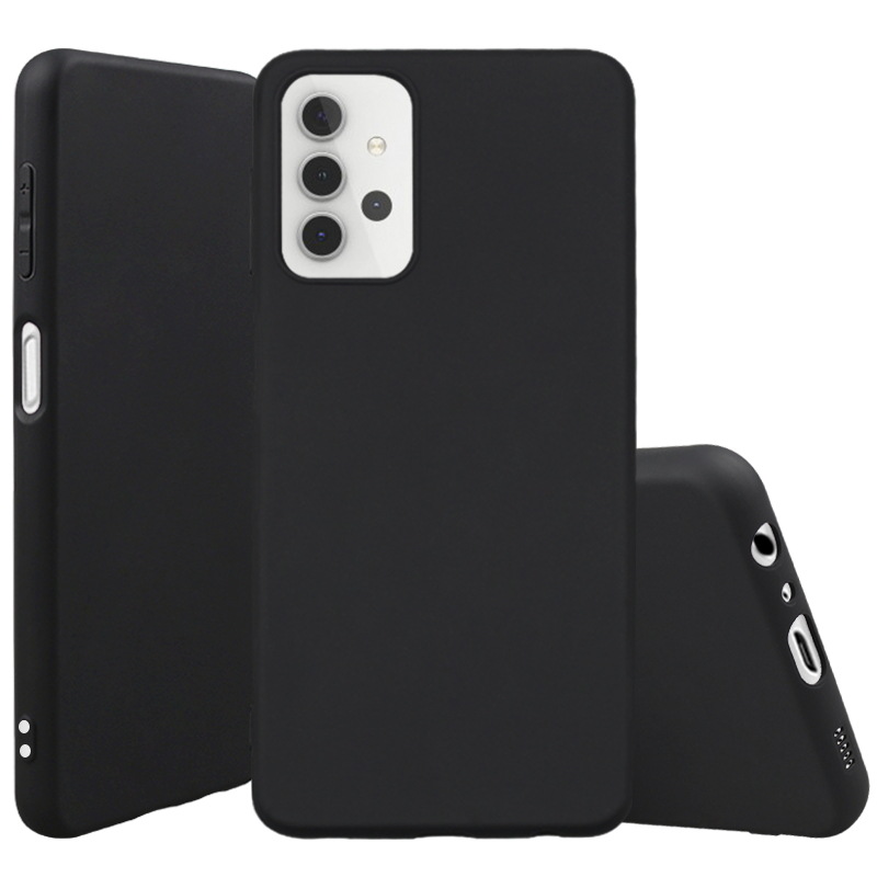 Slim Matte Soft TPU Case for Samsung Galaxy A72 - Black
