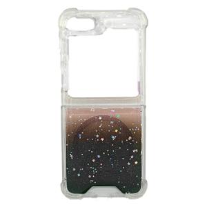 Brilliant Clear Hard Corner Case With Magsafe for Samsung Z Flip 5 - Black