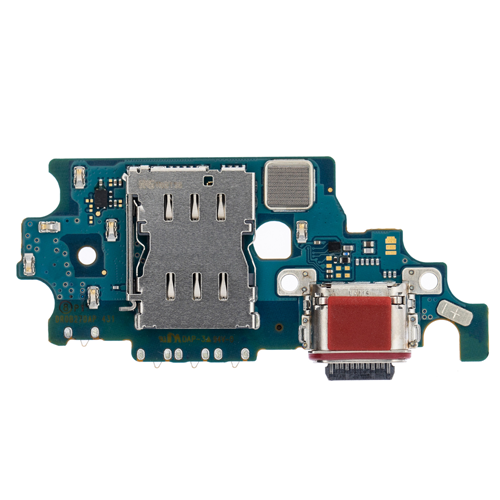 Charging Port Board with Sim Card Reader Compatible for Samsung Galaxy S21 Plus (G996U) (US Version) (Premium)