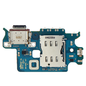 Charging Port Board with Sim Card Reader Compatible for Samsung Galaxy S22 5G (S901U) (US Version) (Premium)
