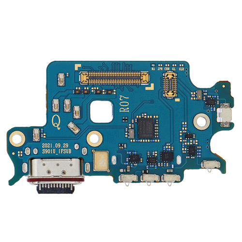 Charging Port Board with Sim Card Reader Compatible for Samsung Galaxy S22 5G (S901U) (US Version) (Premium)